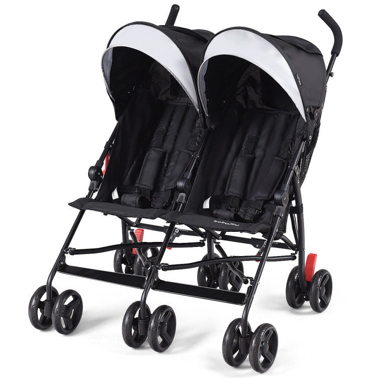 Baby joy clearance foldable double stroller