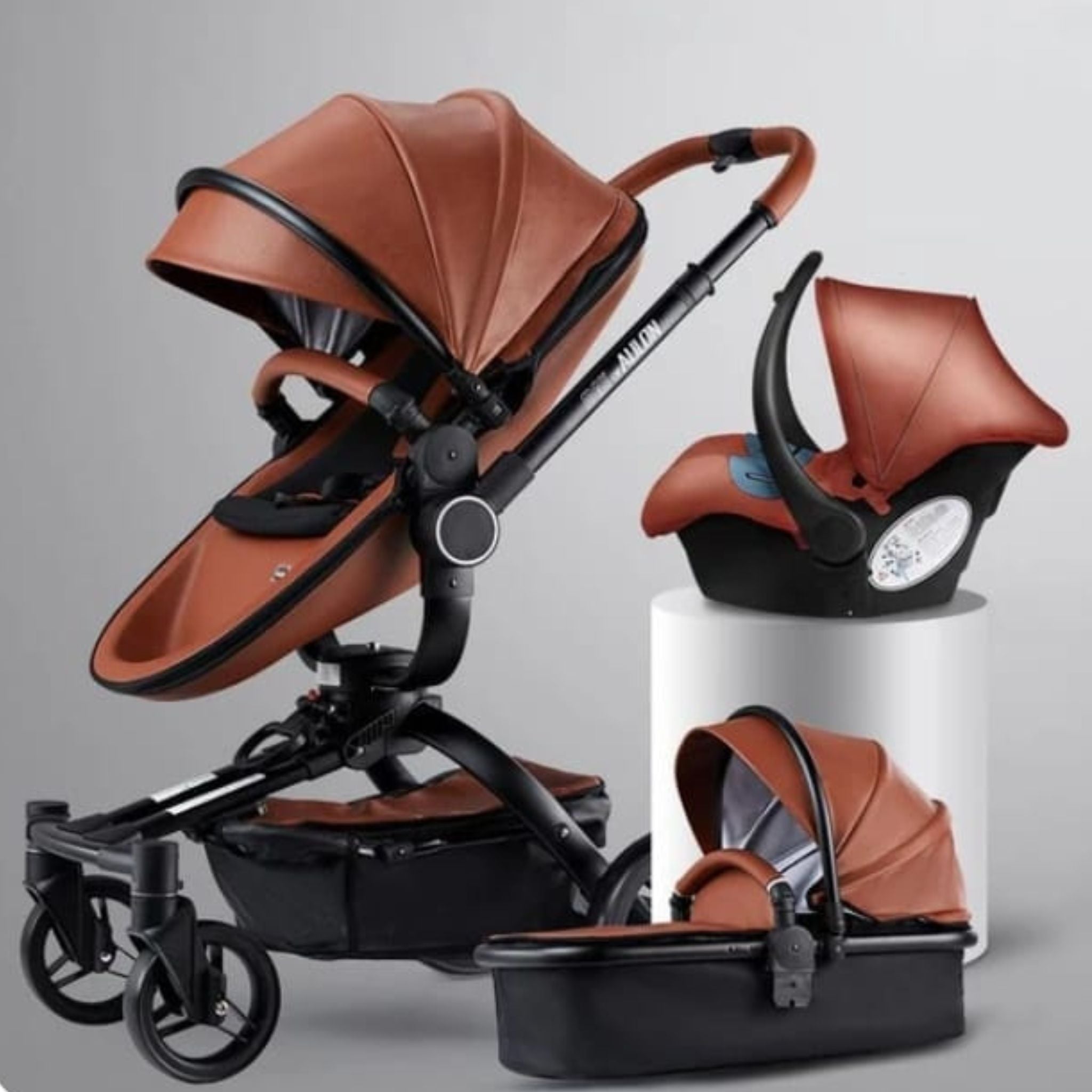 Mommies Best Mall Aulon Luxury Baby Stroller 3 in 1