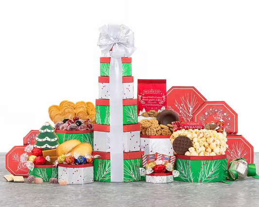 Deck the Halls Gift Tower