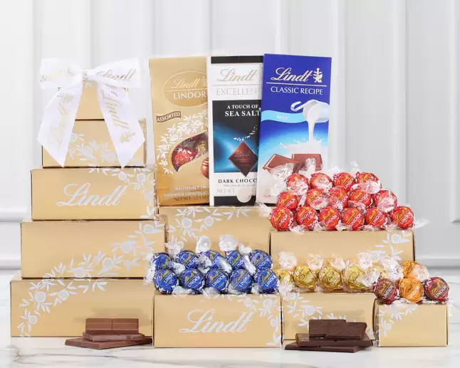 Deluxe Lindt Chocolate Gift Tower