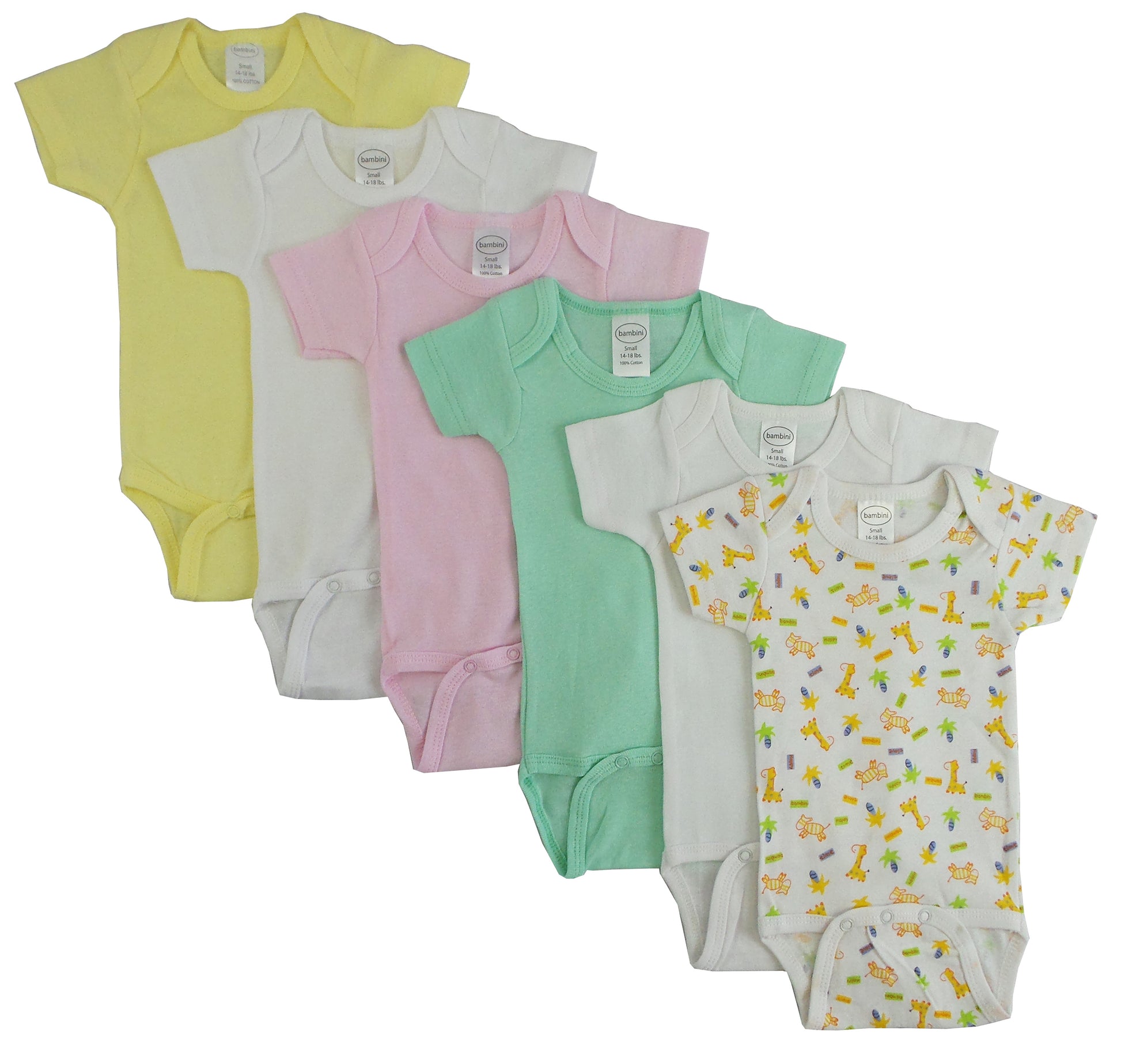 Pastel Girls Short Sleeve 6 Pack 003_004