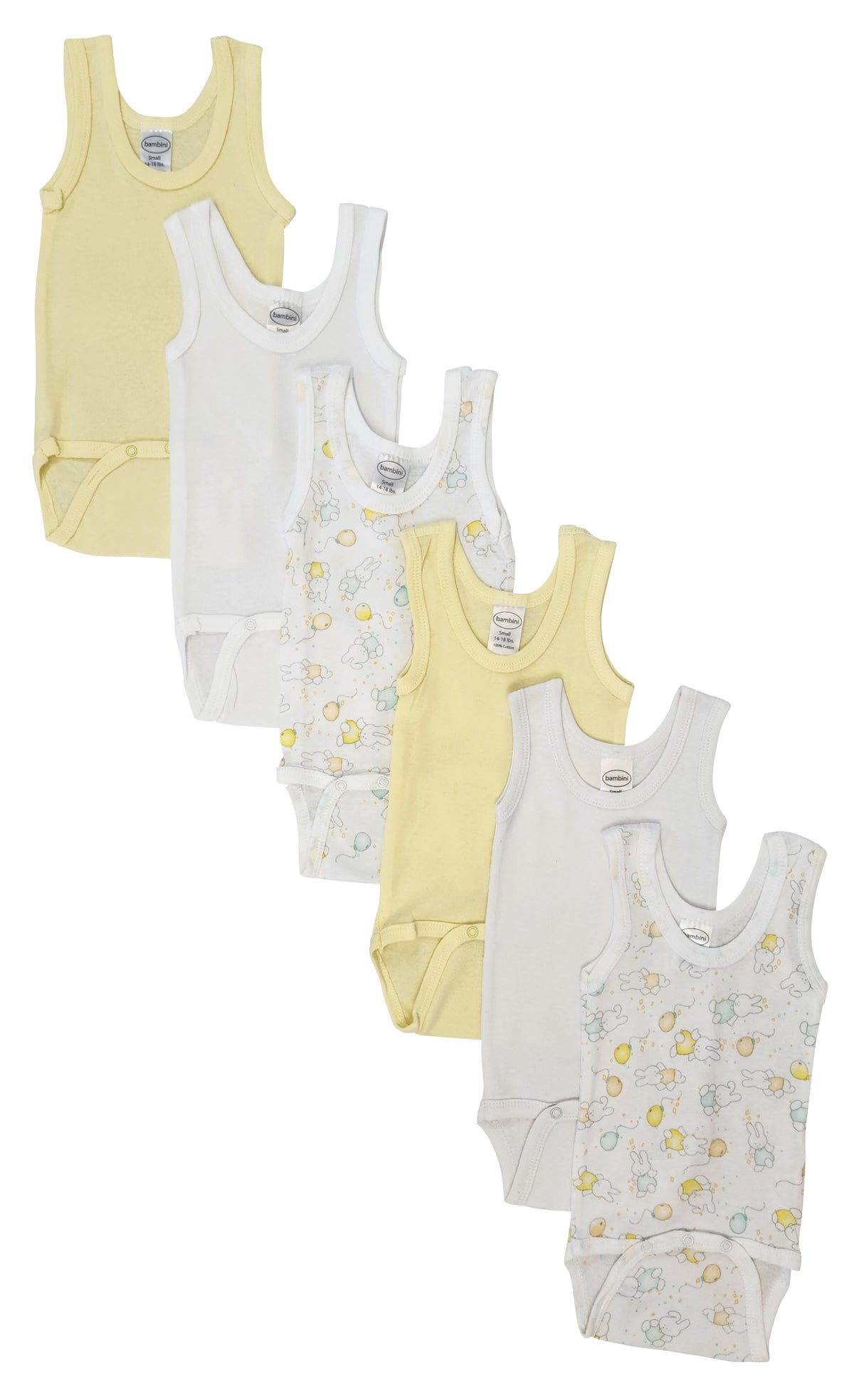 Unisex Baby 6 Pc Onezies and Tank Tops NC_0520