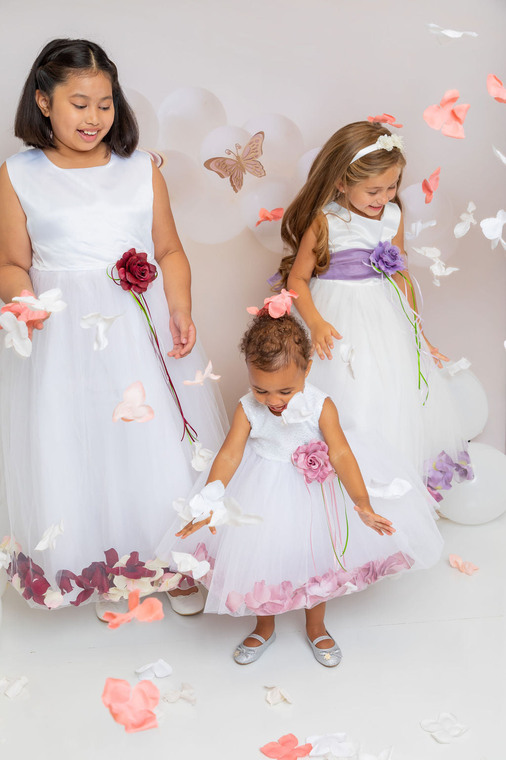 Plus size flower girl hot sale dresses