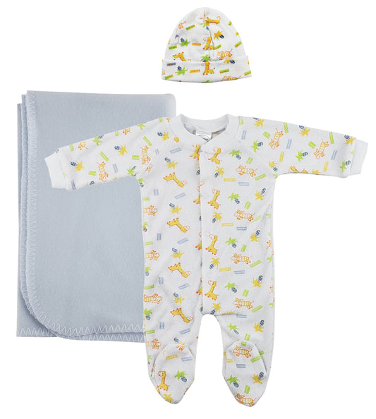 Boy Newborn Baby 3 Pc Layette Sets NC_0951