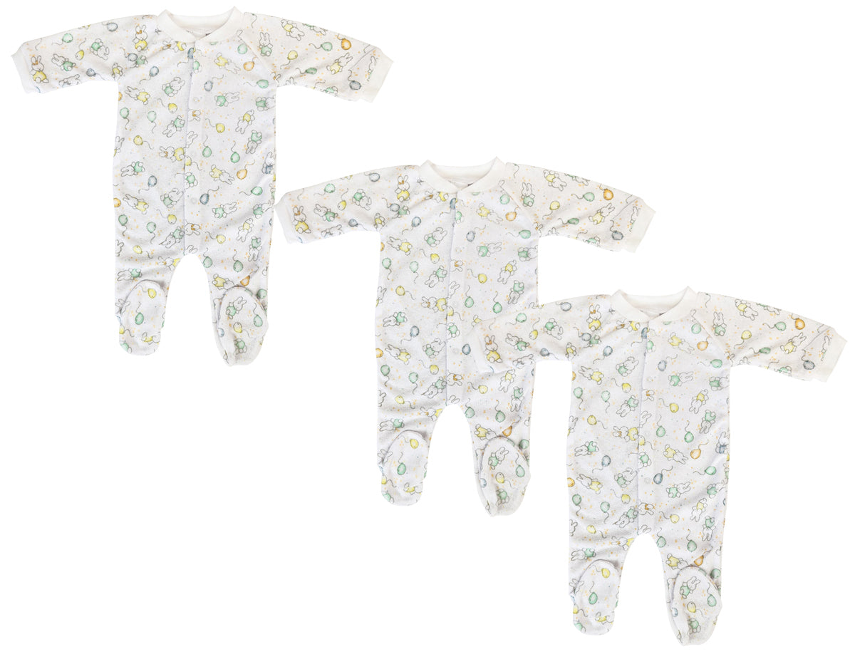 Unisex Closed-toe Sleep & Play with Caps (Pack of 4 ) NC_0704