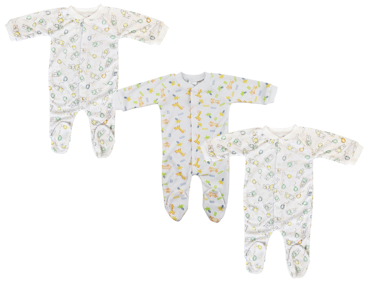 Unisex Closed-toe Sleep & Play with Caps (Pack of 4 ) NC_0705