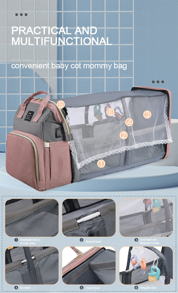 Large Capacity Diaper Bag Backpack